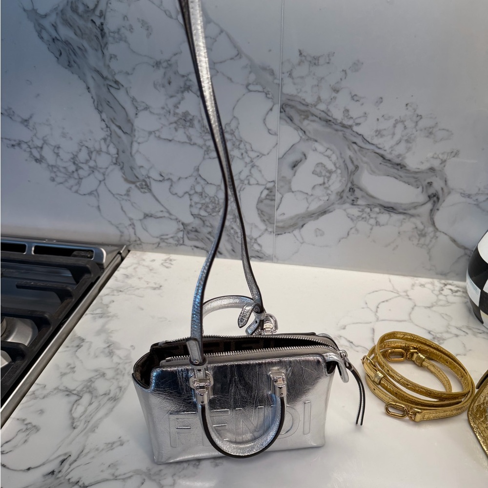 Fendi Metallic Silver Mini Bag - Picture 3 of 7